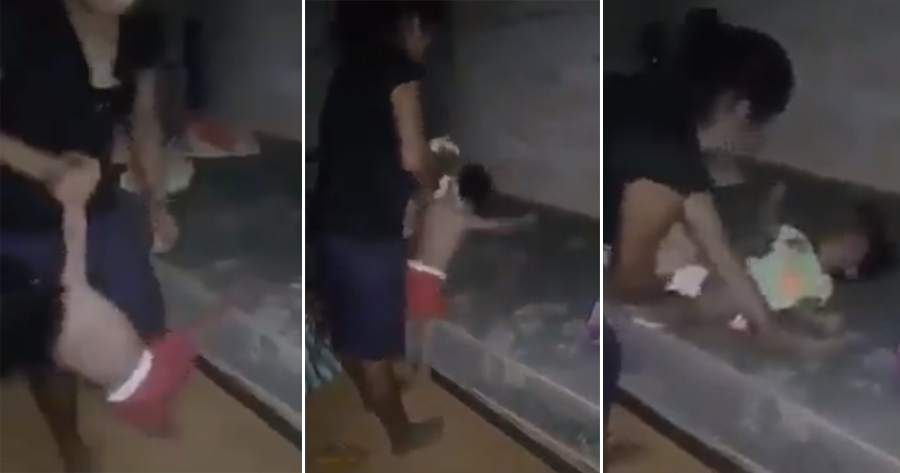 [VIDEO] Woman Violently Beats, Slaps, Pounds & Strangles Baby Girl While Changing Her Diaper - WORLD OF BUZZ