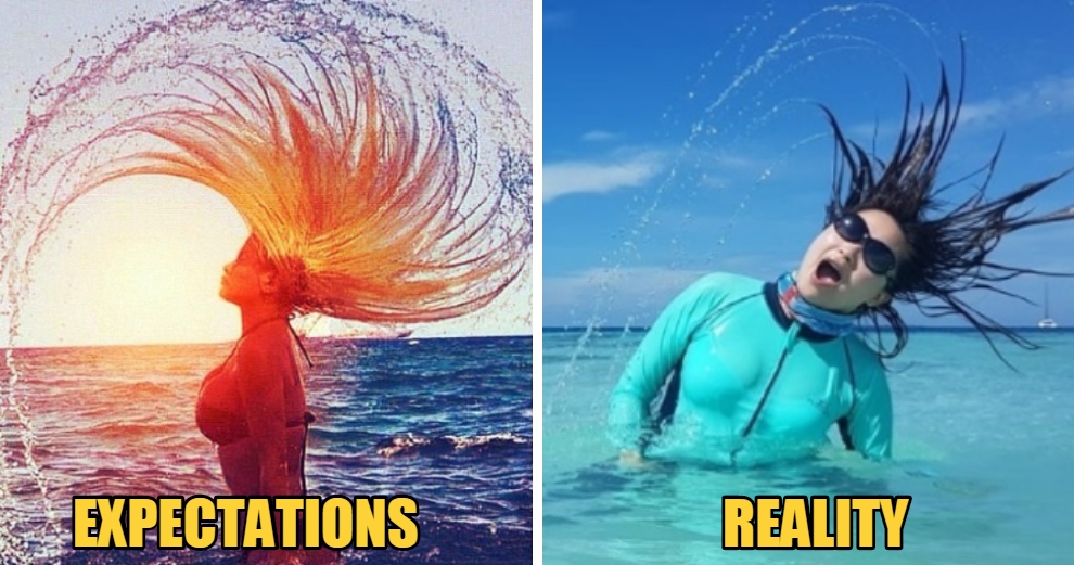 Husband's Hilarious Failed Honeymoon Pics of His Wife Go Viral, Become the 'Godzilla Challenge' - WORLD OF BUZZ