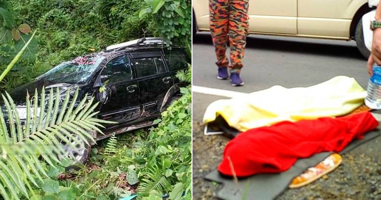 Mother Who Dozed Off Whilst Driving Caused Car To Skid Throwing Daughters Out Of It Before Plunging Into Ravine - WORLD OF BUZZ
