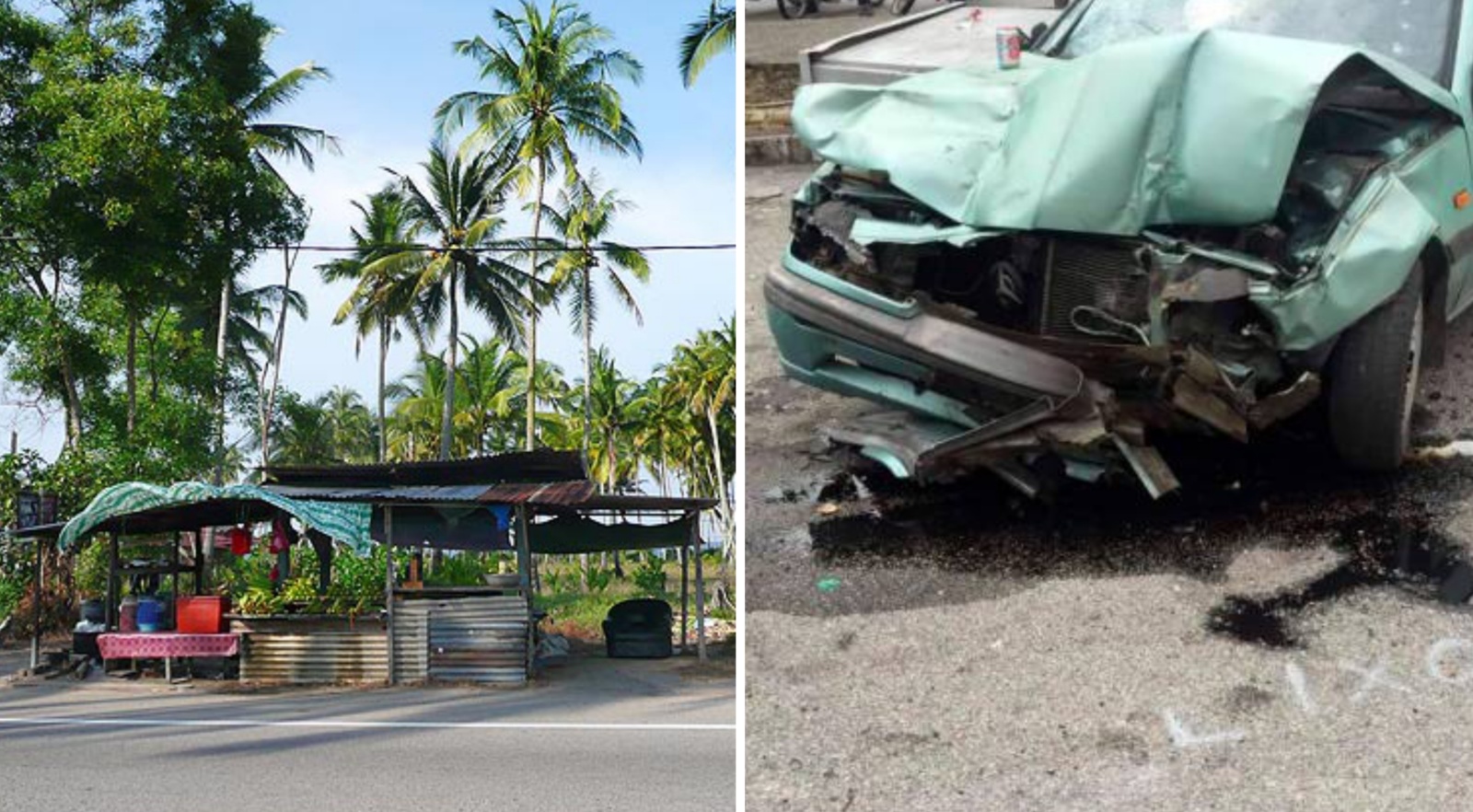 M'sian With No Licence Under Influence Of Drugs & Alcohol Kills Nasi Lemak Seller After Crashing into Stall - WORLD OF BUZZ 1