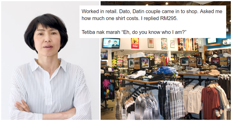 Netizen Shares Experience Dealing With Snobbish Dato Datin Couple Buying Shirts - WORLD OF BUZZ 5