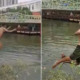 Viral Video Shows Tourists Jumping Into And Swimming at Polluted Melaka River Waterway - WORLD OF BUZZ