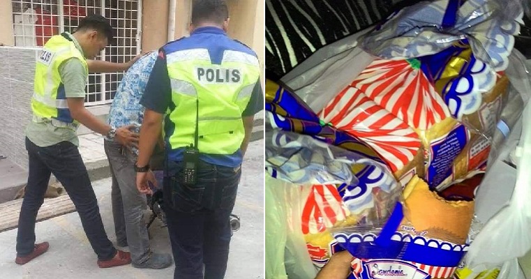 This Story of Kind PDRM Officer Helping Father Who Stole Bread to Feed Son Will Make You Cry - WORLD OF BUZZ