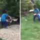 Video of Brave Little Boy Having a Smack Down with Fierce Goose Goes Viral, Netizens Amused - WORLD OF BUZZ 1