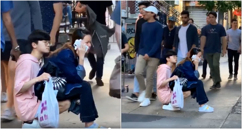 Viral Video Of Couple At The Sidewalk Proves People Can Do Stupid Things For Love - WORLD OF BUZZ