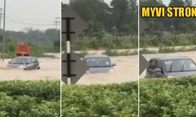 This Myvi is So Power That it Braves Through Massive Flood & Shames Lorries - WORLD OF BUZZ