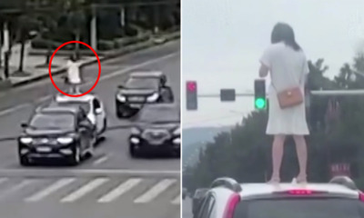 Woman Climbs to the Roof & Stomps On It After Husband Ignored Her During Argument - WORLD OF BUZZ