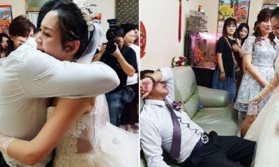 Father Breaks Down in Tears On Beloved Daughter's Wedding Day As He Was Reluctant to Let Her Go - WORLD OF BUZZ 3