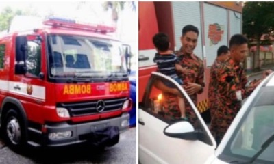 Firemen Save Two Children From Locked Car in Seremban - WORLD OF BUZZ