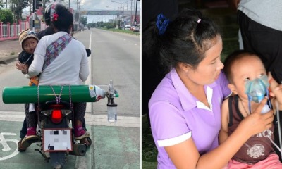 Loving Parents Tirelessly Travel 120km to Get An Oxygen Tank Every 2 Days So Their Son Can Live - WORLD OF BUZZ 3