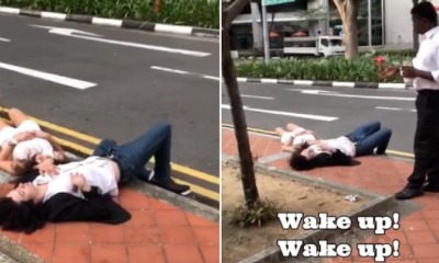 Man Finds Couple Passed Out By The Roadside, They're So Drunk That His Shouts Couldn't Wake Them Up - WORLD OF BUZZ 4