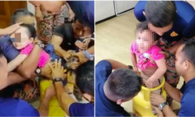 Our Abang Bomba Saves Little Girl Stuck On A Kitchen Gas Tank - WORLD OF BUZZ 2
