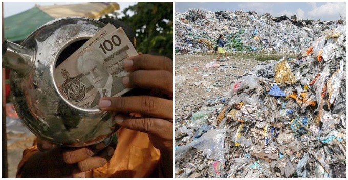 Penang Man Found Canadian Dollars In A Kettle At the Landfill - WORLD OF BUZZ