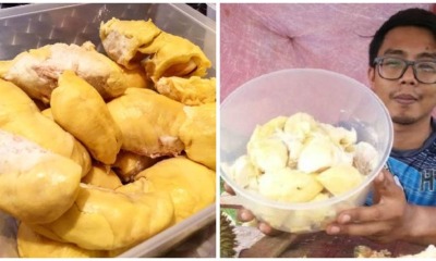 This Seller in Kedah Sells Durian Fruit Without The Skin for Only RM 25 Per Kilo - WORLD OF BUZZ