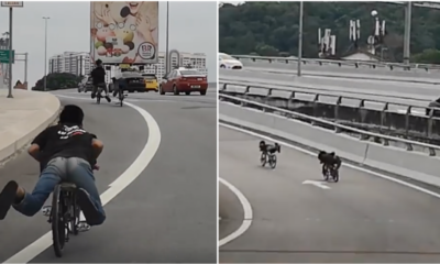 Rempit Kids Recorded Riding Their Bicycle On A Highway In Kerinchi - WORLD OF BUZZ 6