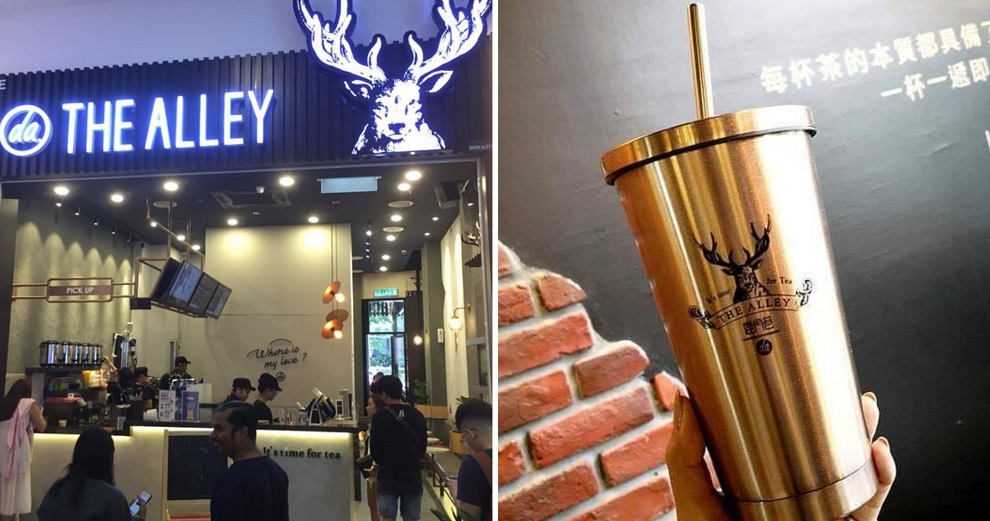 The Alley is Now Selling These Gold Reusable Cups to Encourage Customers to Save The Environment! - WORLD OF BUZZ 2
