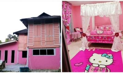 This M’sian Loves Hello Kitty So Much She Turned Her 100yo Heritage House Into a Pink Paradise! - WORLD OF BUZZ