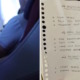 Travel Vlogger Posts Photo Of Handwritten Menu on Business Class Flight, Airline Reports Him to Police - WORLD OF BUZZ