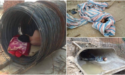 Viral Photos Of Workers Sleeping Among Construction Material Will Make Us Realise How Lucky We Are - WORLD OF BUZZ 3