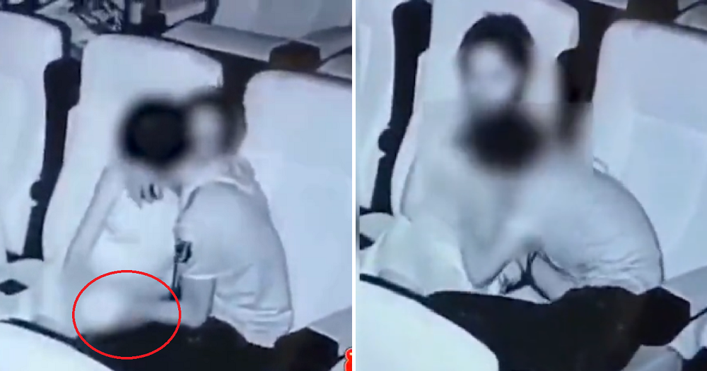 Watch: Couple In Cinema Kantoi After Touchy-Touchy CCTV Footage Goes Viral - WORLD OF BUZZ