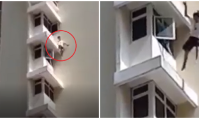 Watch: M'sian Boy Who Wanted To Jump Because His Parents Took His Phone and iPad, Slips and Falls - WORLD OF BUZZ