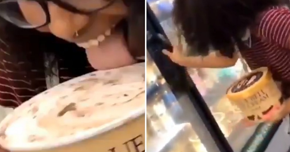 Woman Records Herself Licking Ice Cream & Putting It Back at Supermarket, Could Get 20 Years in Prison - WORLD OF BUZZ 1