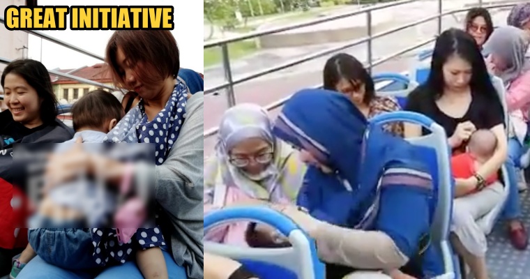 18 Mums Gathered to Breastfeed on a Hop-On-Hop-Off Bus in Ipoh to Raise Awareness - WORLD OF BUZZ 1