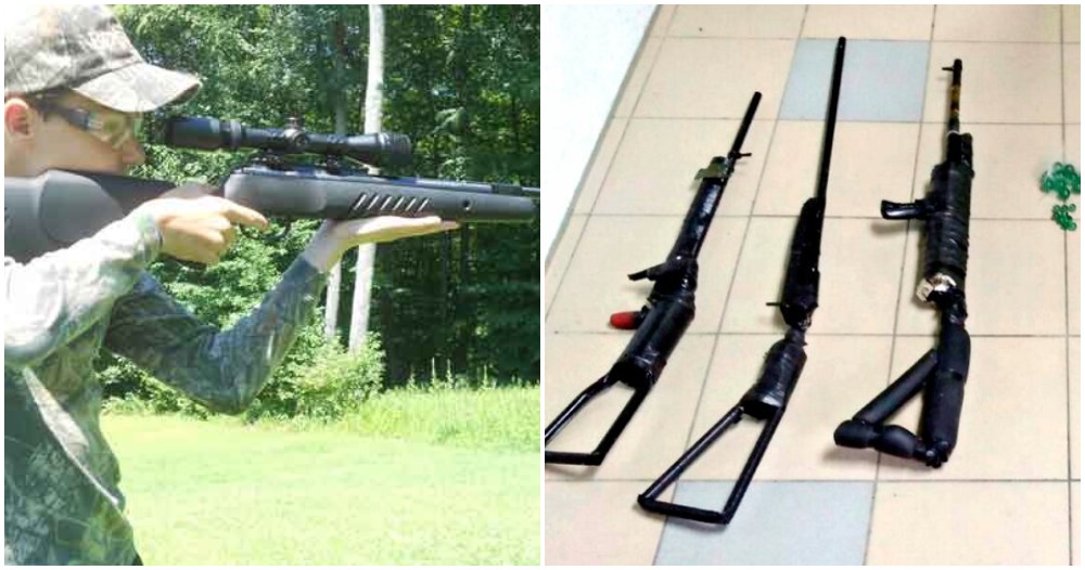 60yo Kuching Uncle DIY 3 Air Rifles Following Google Instructions, Gets Arrested - WORLD OF BUZZ