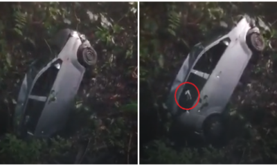 Ghost Hand In Appears In Video Showing Car Being Pulled Out Of Ravine In Gombak, Netizens Speculate - WORLD OF BUZZ