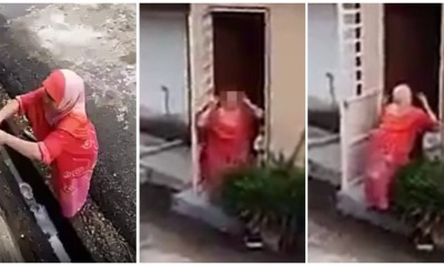 Angry Mak Cik Yells At Neighbour For "Fixing" Her Pipe, Neighbour Makes Funny Faces & Shakes Butt - WORLD OF BUZZ