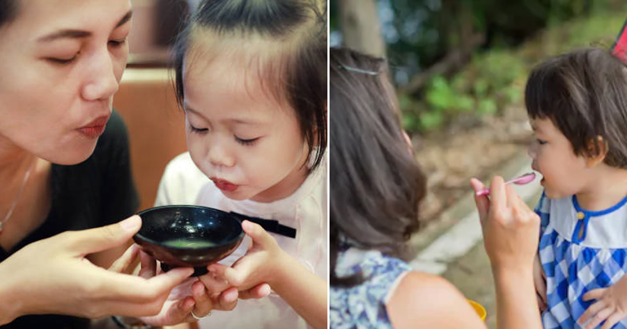 8yo Gets Stomach Disease After Her Mum Transmits Her Own Bacteria by Blowing on Girl's Food - WORLD OF BUZZ