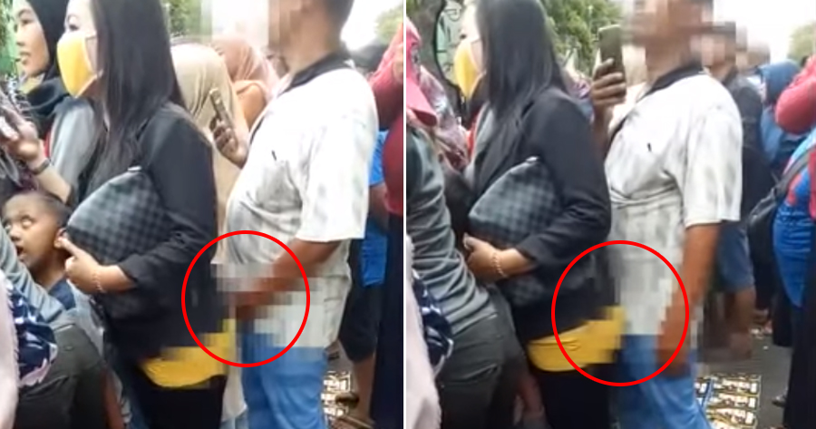 [Video] Hamsap M'sian Man Pleasures Himself Behind Woman & Presses Crotch Against Her - WORLD OF BUZZ