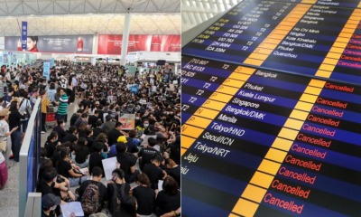 Nearly 200 Incoming & Outgoing Flights Cancelled At Hong Kong International Airport - WORLD OF BUZZ