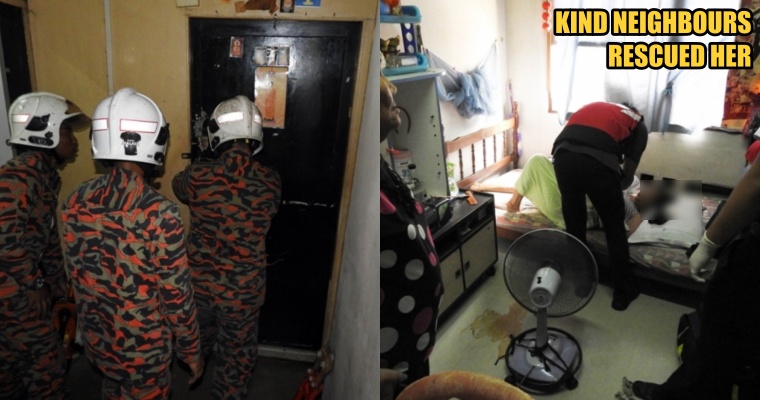 Kind Neighbours Rescued an Elderly Woman Because She Hasn't Stepped Out of Home for Days - WORLD OF BUZZ 1