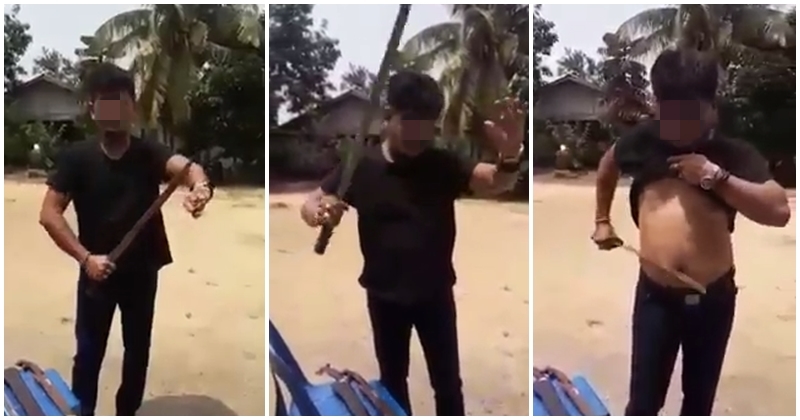 Man Who Slices Himself Warned Non-Malays Not To Step On The Malays Are Now Hunted By Netizens - WORLD OF BUZZ 2