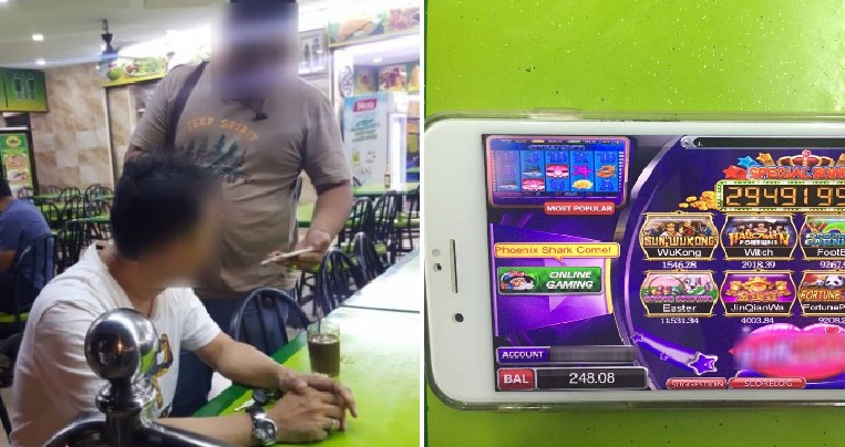 M'sian Man Uses Smartphone to Gamble Online at Cheras Mamak, Gets Arrested by Police - WORLD OF BUZZ 2