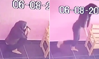 Teenage Girl Caught Peeing On The Floor Of A Laundry Mart In Melaka - WORLD OF BUZZ 2