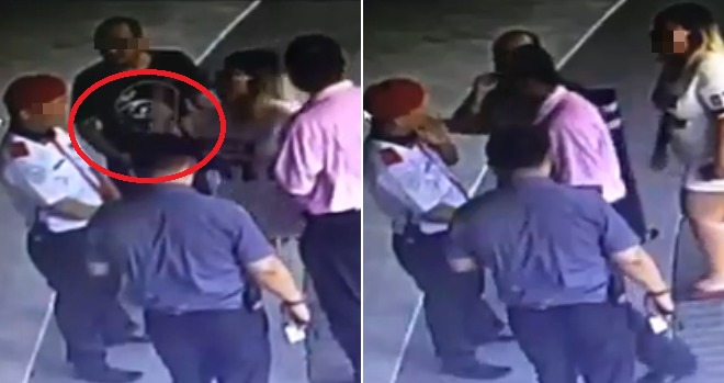Watch: Angry "Datin" Slaps Security Guard After She Was Forced to Come Down For Her Food Delivery - WORLD OF BUZZ 3
