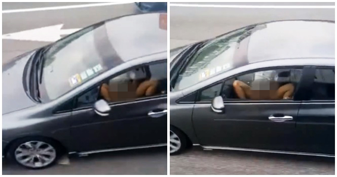 Woman Caught Pleasuring Herself With Her Hand In A Moving Car On Melaka Highway - WORLD OF BUZZ