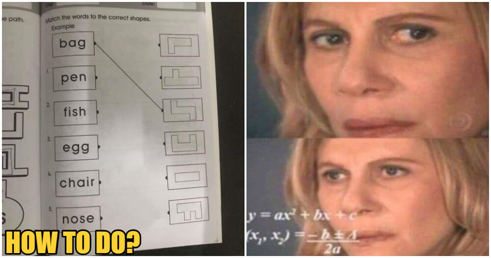 Adults Are Scratching Their Heads Over This Pre-School Exercise & We Have The Answers - WORLD OF BUZZ 2