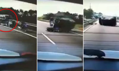Watch: Car Swerves Into Left Lan - WORLD OF BUZZ