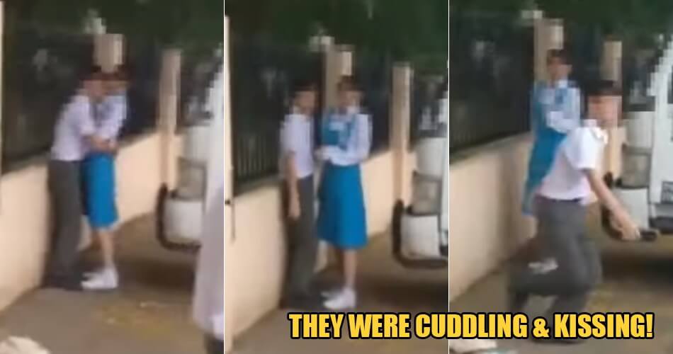 2 M'sian Students Kantoi After They Were Caught Kissing & Cuddling In School Uniforms - WORLD OF BUZZ