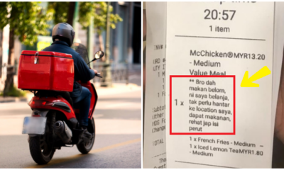Kind M'sian Belanja Random Food-Delivery Man Lunch, Asked Him To Rest & Eat - WORLD OF BUZZ 2