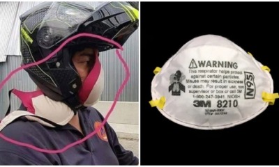 M'sian Man Uses A BRA As Mask For Protection From The Haze - WORLD OF BUZZ 5