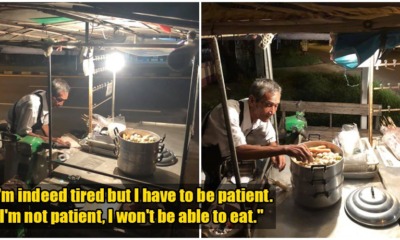 Old Uncle Opens Stall Late Into The Night To Earn Money For Food, Despite Lack Of Customers - WORLD OF BUZZ