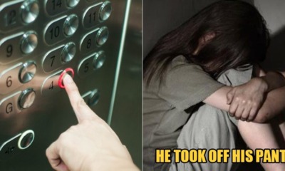Pervert Took Off His Pants & 'Pleasured' Himself Infront of 6yo Girl Inside An Elevator In KL - WORLD OF BUZZ