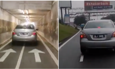 Reckless Driver Drives Car In The Motorcycle Lane Along Federal Highway - WORLD OF BUZZ 3
