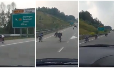 Rempit Kids Take To PLUS Highway, Doing The Superman And Cheating Death - WORLD OF BUZZ 1