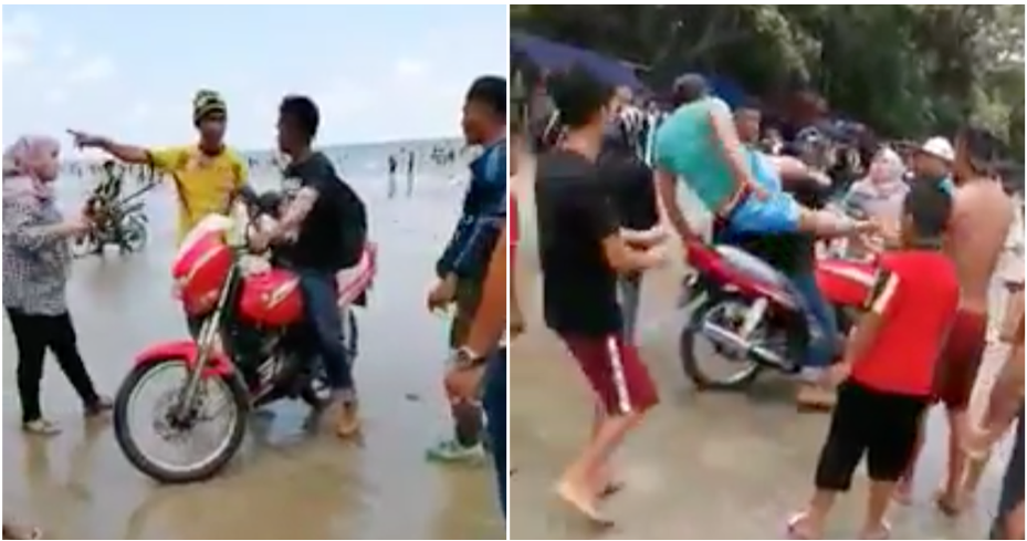 Rempits Disturb The Peace On A Public Beach, Gets Immediately Thrown Out By Uncles And Aunties - WORLD OF BUZZ 3