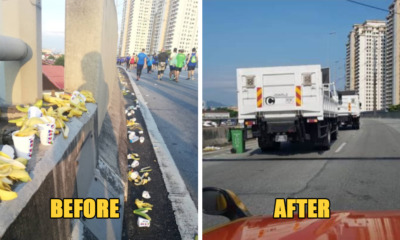 Standard Chartered Marathon Runners Trash DUKE Highway with Banana Peels & Cups - WORLD OF BUZZ 1